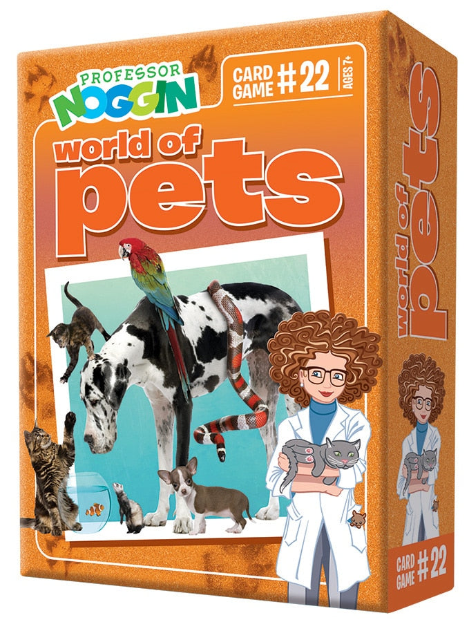 Professor Noggins World of Pets Card Game by Outset Media