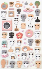 Puffy Cat Stickers by BC USA 2