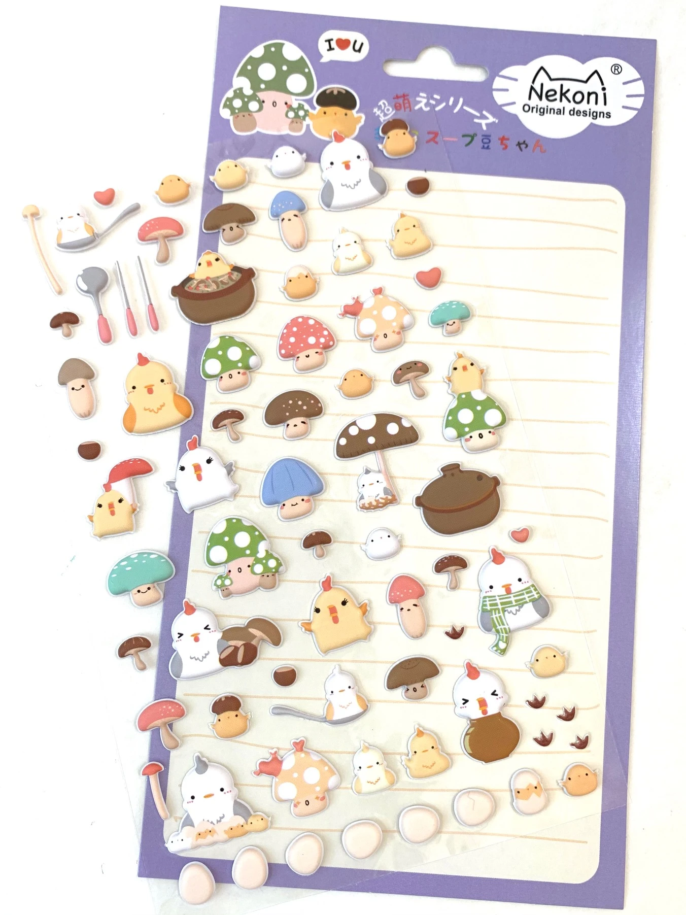 Puffy Chicken Stickers by BC USA 1