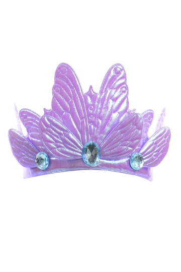 Purple Butterfly Soft Crown-by-Little Adventures