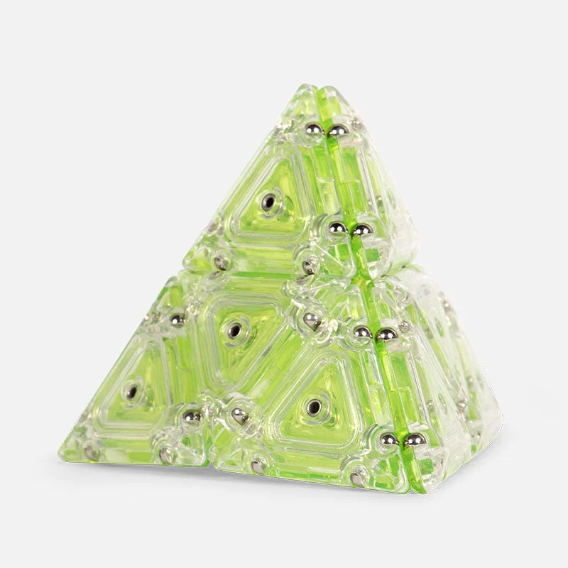 Pyramid Geode Magnetic Fidget Set - Peridot-by-Speks