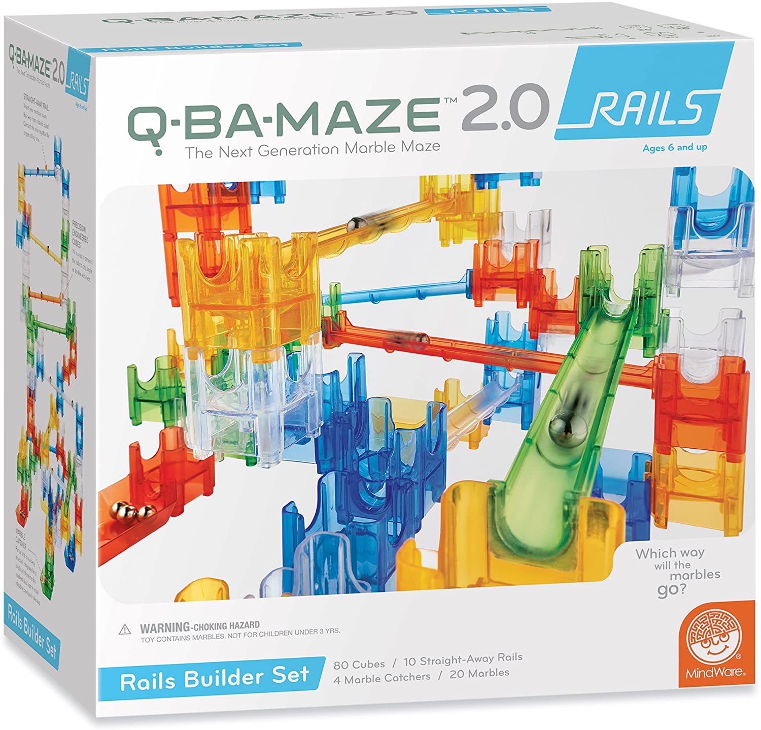 Q Ba Maze Rails Builder Set by MindWare