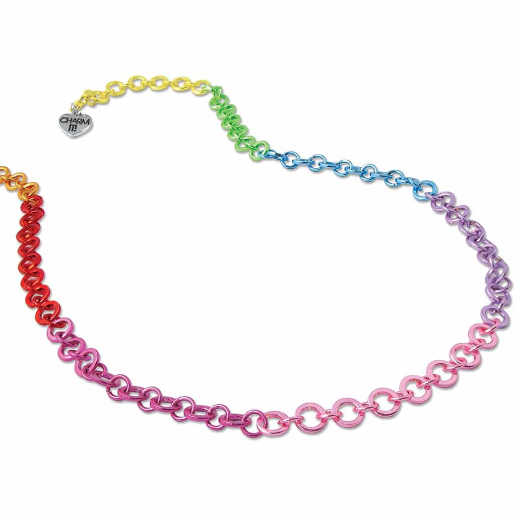 Rainbow Chain Necklace by Charm It