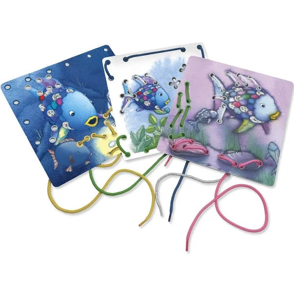 Rainbow Fish Lacing Cards by MindWare 1