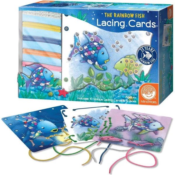 Rainbow Fish Lacing Cards by MindWare 4
