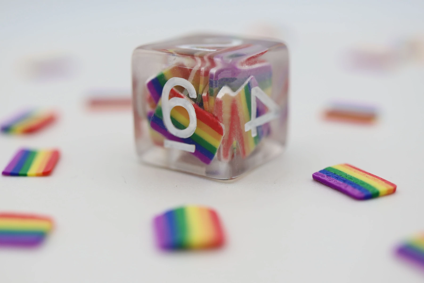 Rainbow Flag RPG Dice Set by Foam Brain Games 3
