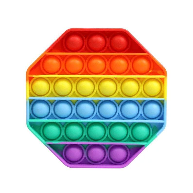 Rainbow Octagon Pop It Press It by Jeannies Enterprises