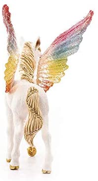 Rainbow Winged Unicorn Foal Figure by Schliech 1