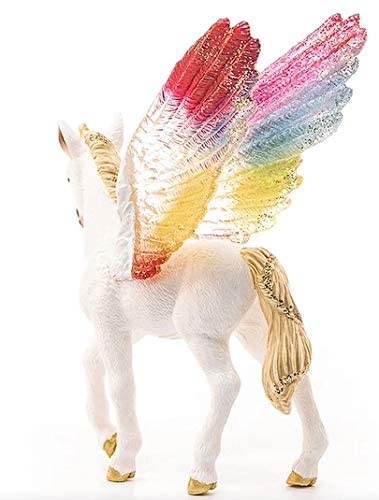 Rainbow Winged Unicorn Foal Figure by Schliech 3