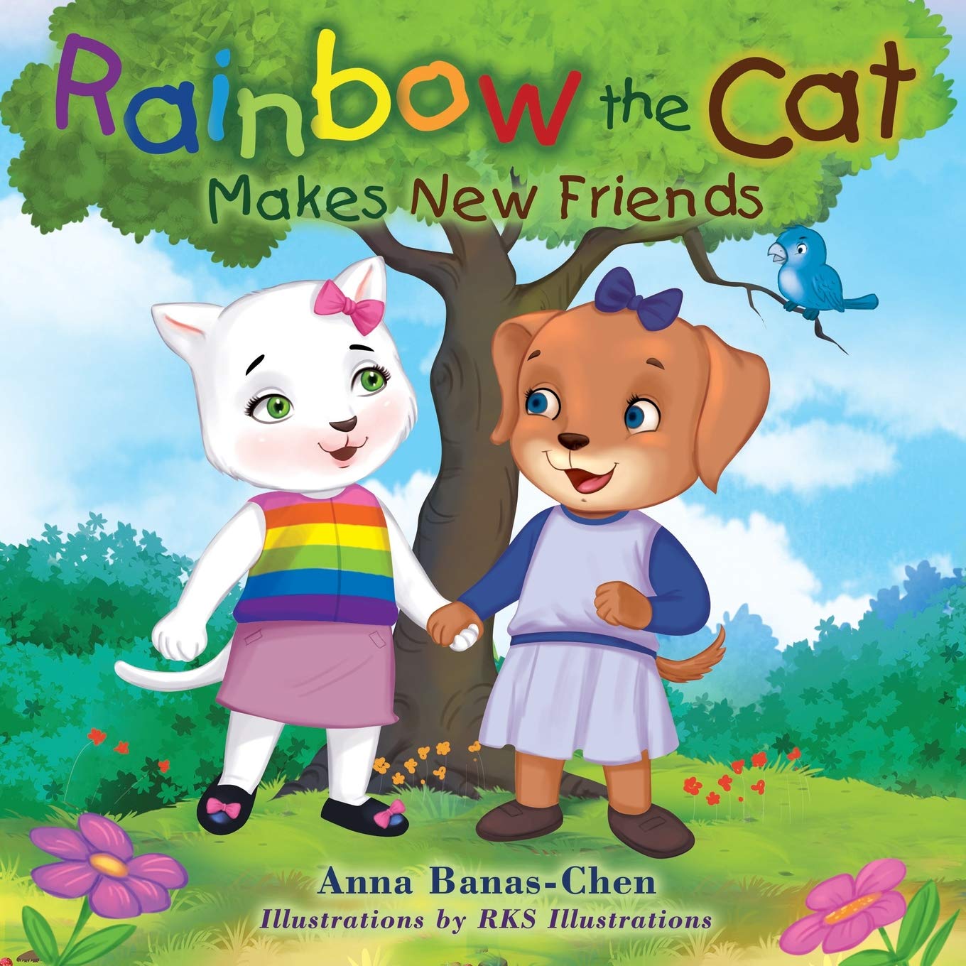 Rainbow the Cat Makes New Friends by
