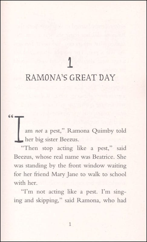 Ramona the Pest by Harper Collins 2