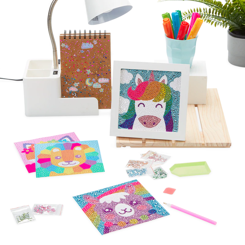 Razzle Dazzle Lovely Llama Gem Art Kit by Ooly 3