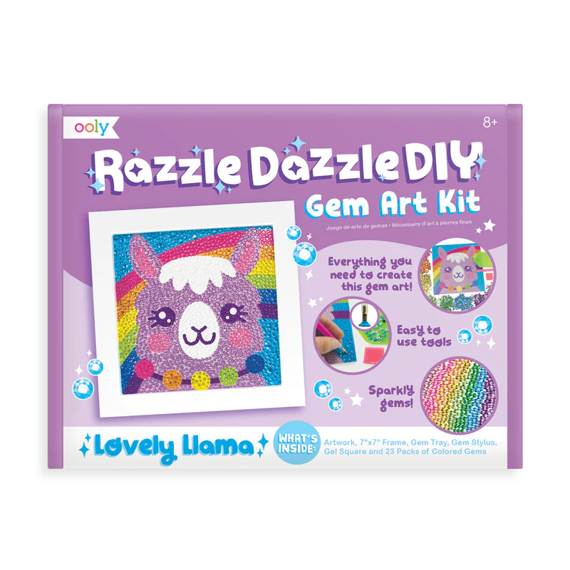Razzle Dazzle Lovely Llama Gem Art Kit by Ooly