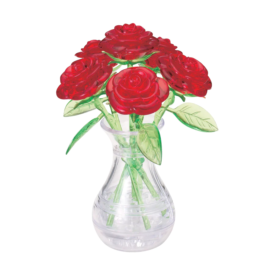Red Roses 3D Crystal Puzzle-by-University Games