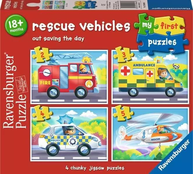 Rescue Vehicles - My First Puzzles-by-Ravensburger