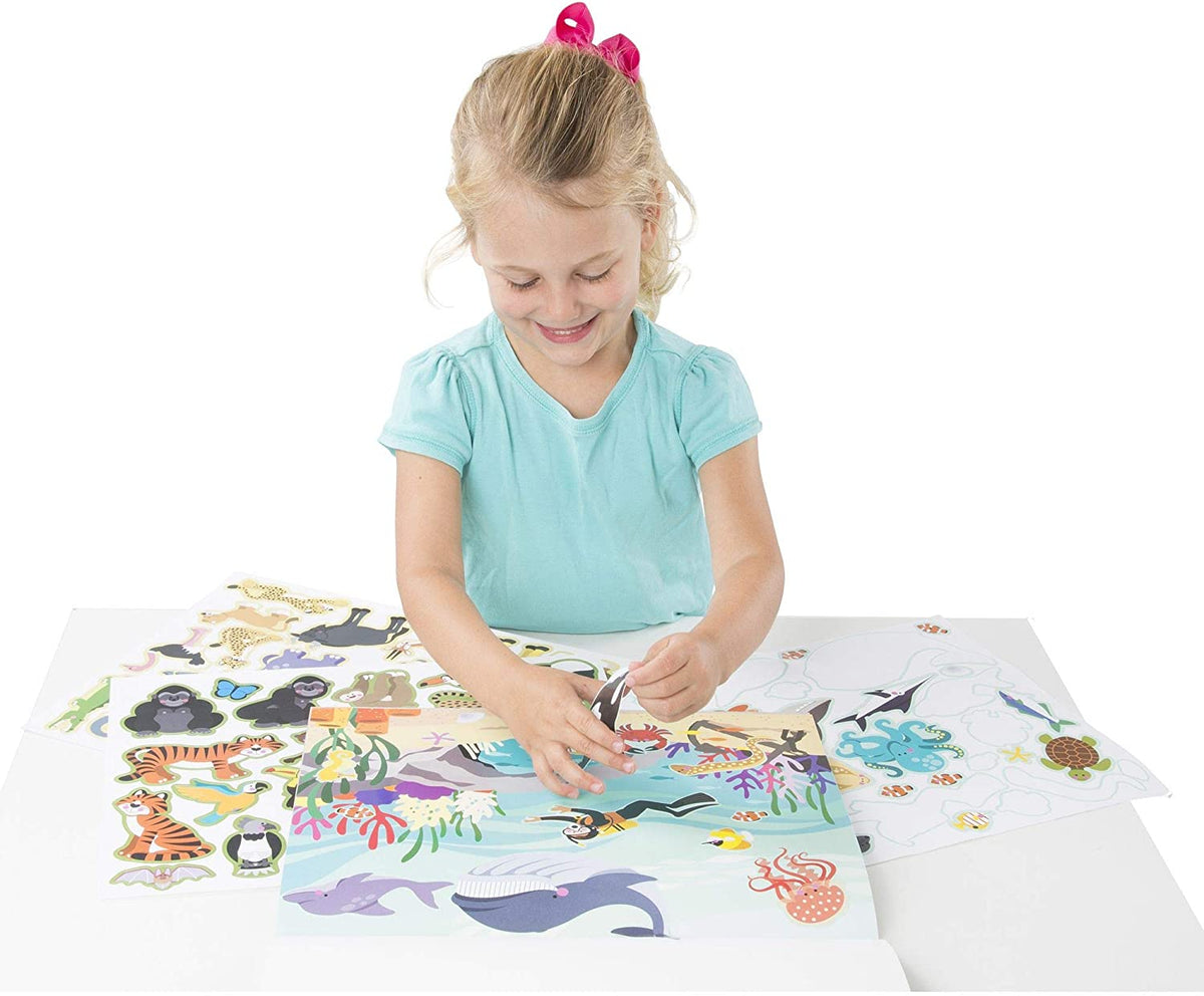 Reusable Sticker Pad Habitats by Melissa Doug 1