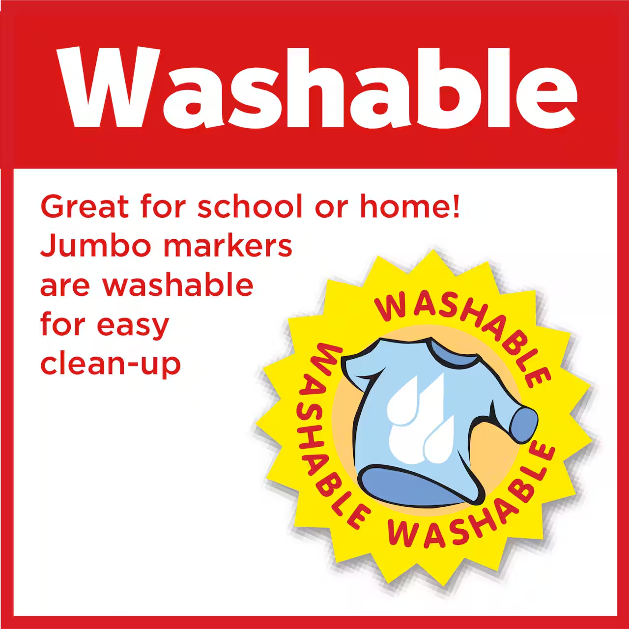 24 Duo Tip Washable Markers by Faber-Castell