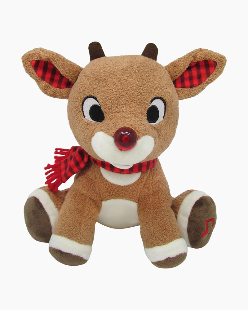 Rudolph the Red Nosed Reindeer Plush with Music and Lights by Kids Preferred