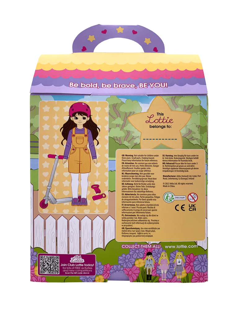 Scooter Girl Lottie Doll by Schylling 2