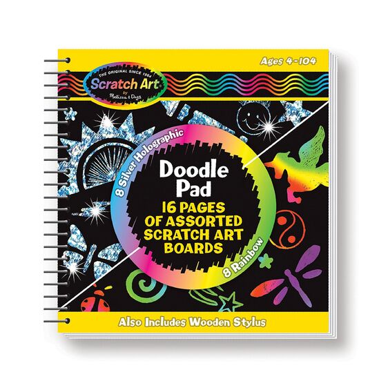 Scratch Art Doodle Pad Book by Melissa Doug