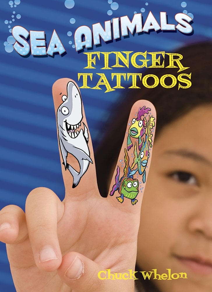 Sea Animals Finger Tattoos by Dover Publications