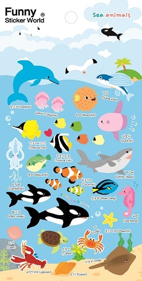 Sea Life Stickers by BC USA