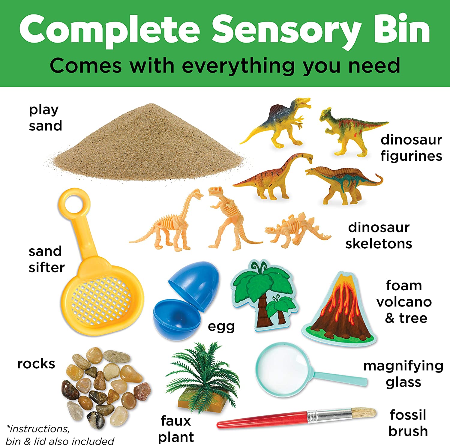 Sensory Bin Dinosaur Dig by Creativity for Kids 3