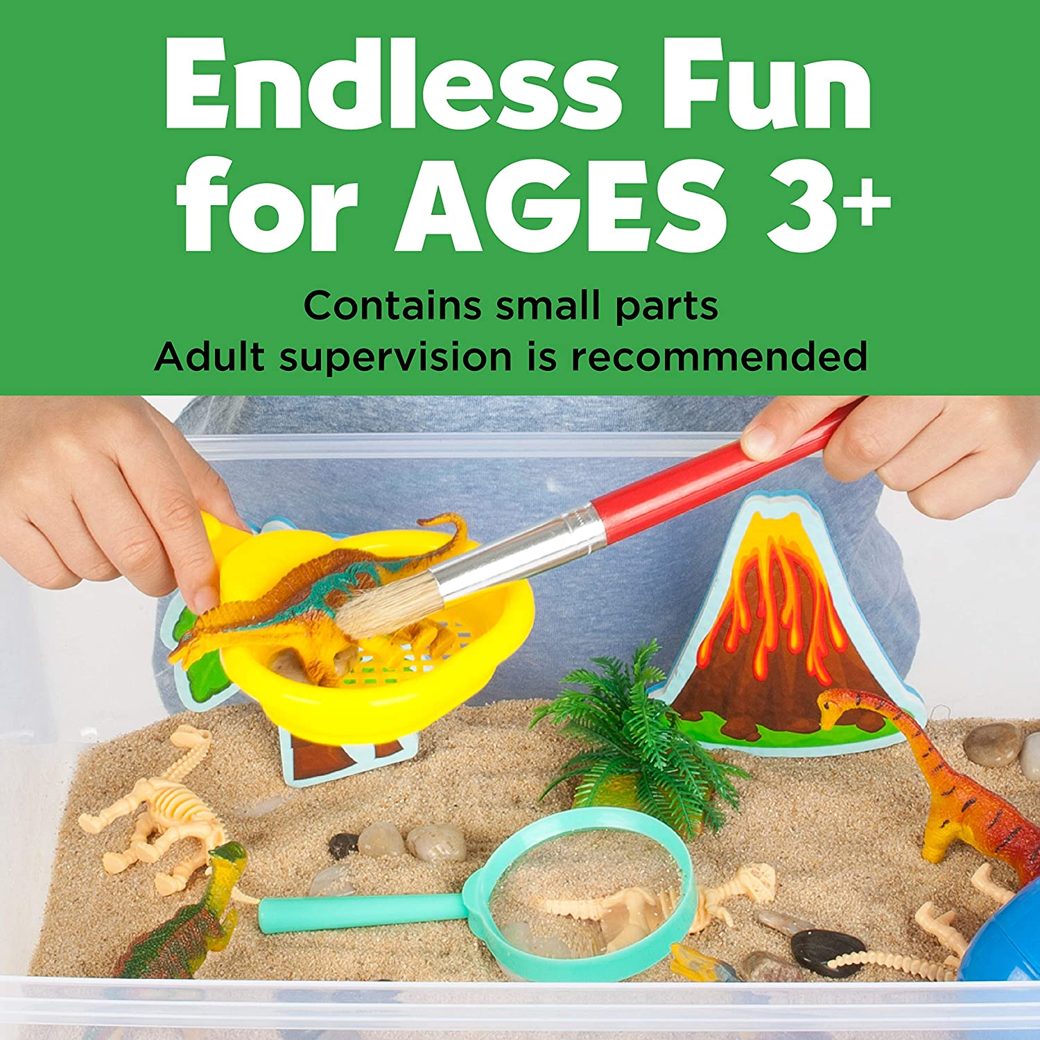 Sensory Bin Dinosaur Dig by Creativity for Kids 5