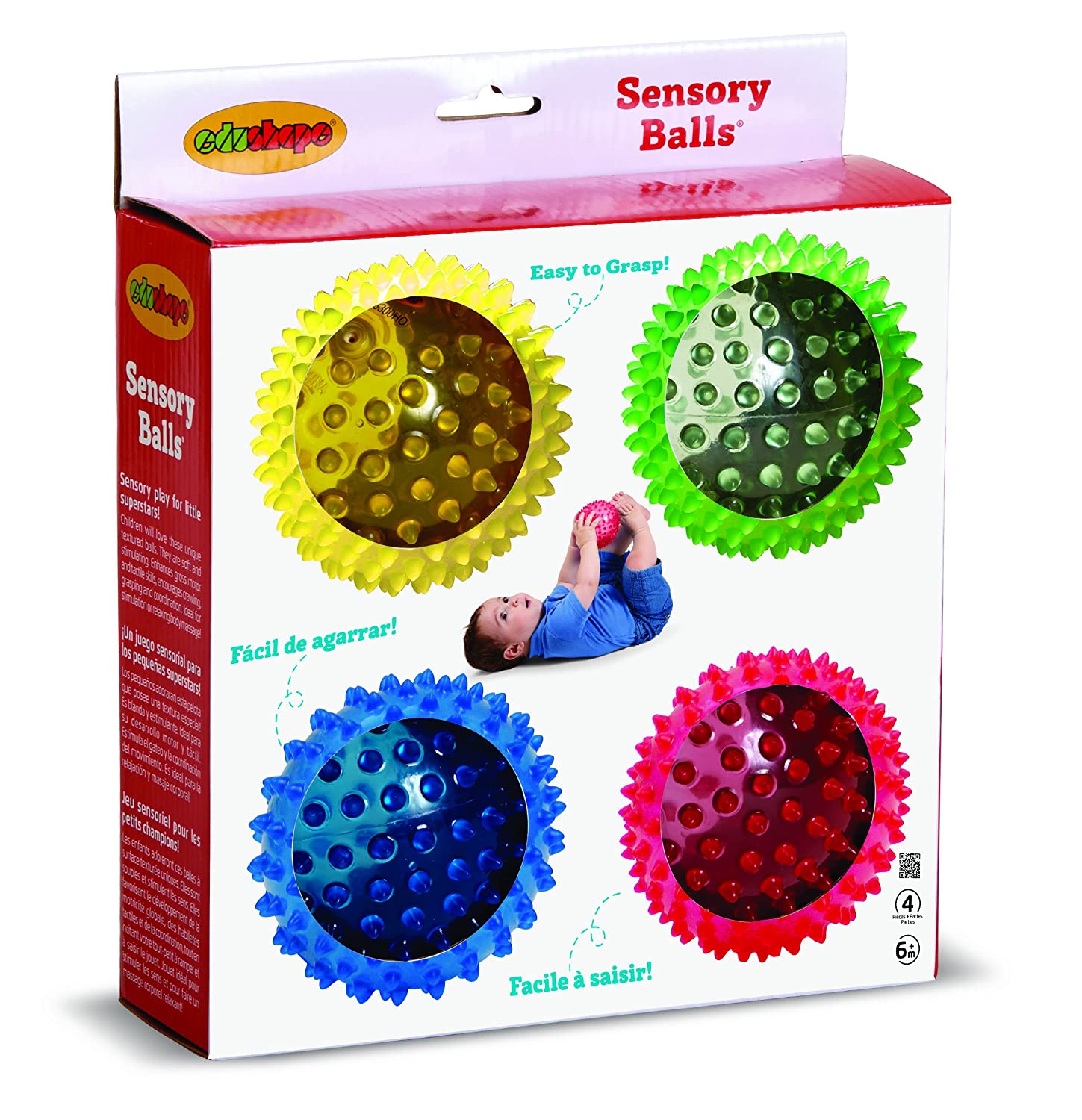 Sensory See Me Balls 4 Pack by Edushape