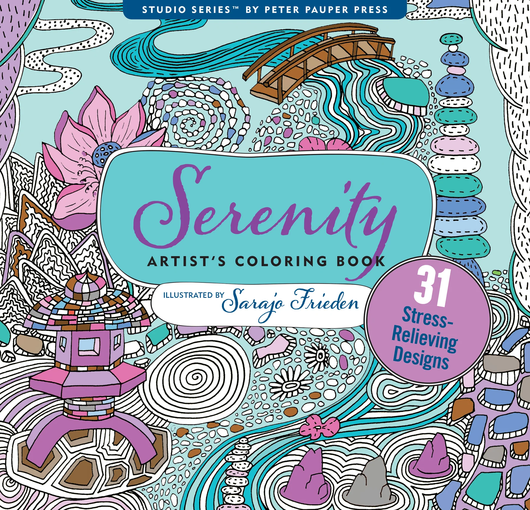 Serenity Artist's Coloring Book-by-Peter Pauper Press