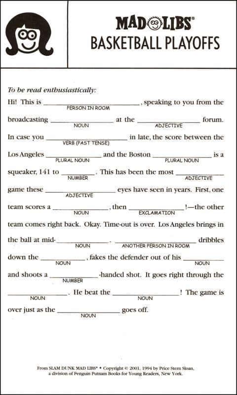 Slam Dunk Mad Libs by Penguin Random House 1