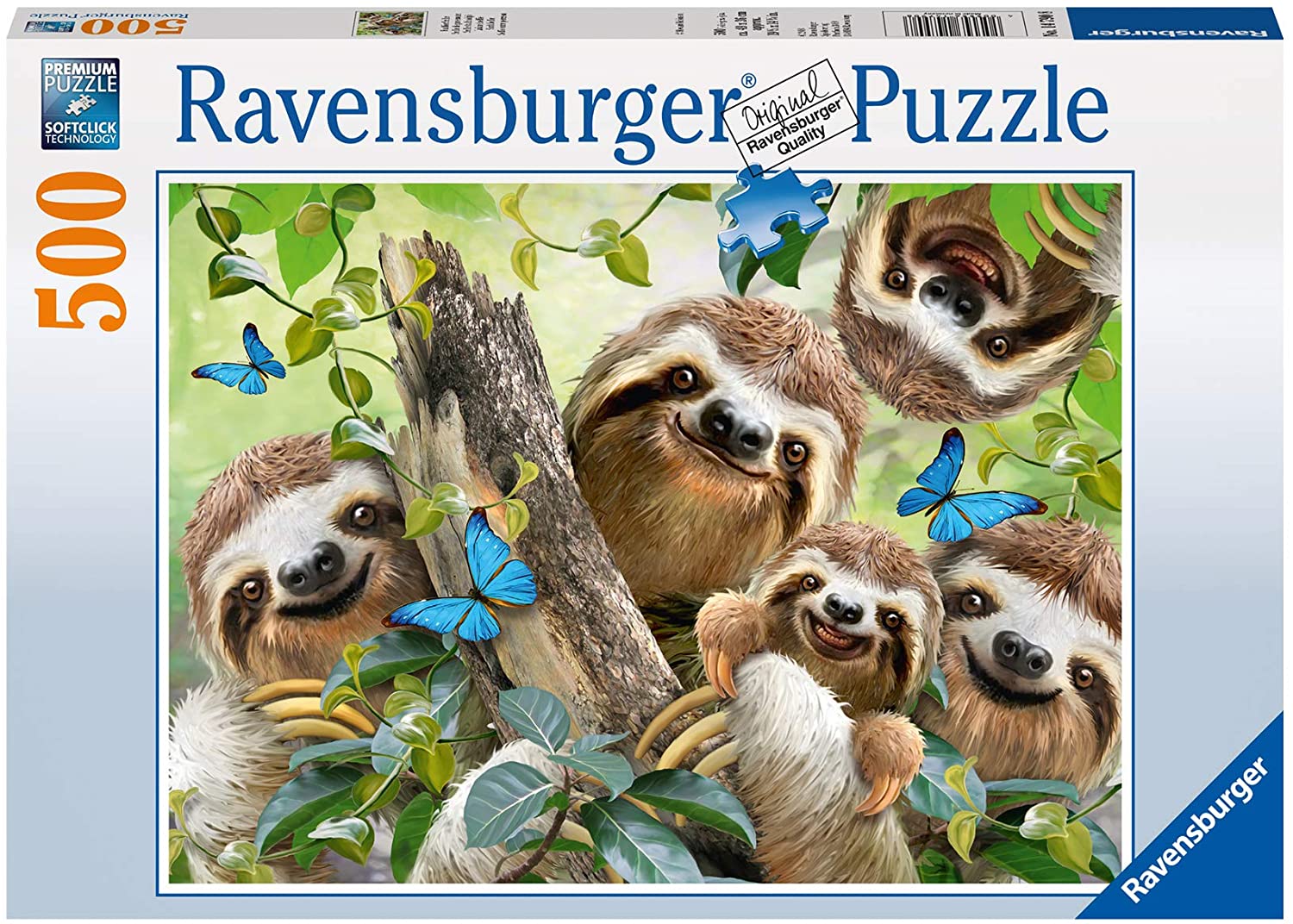 Sloth Selfie 500pc Puzzle by Ravensburger