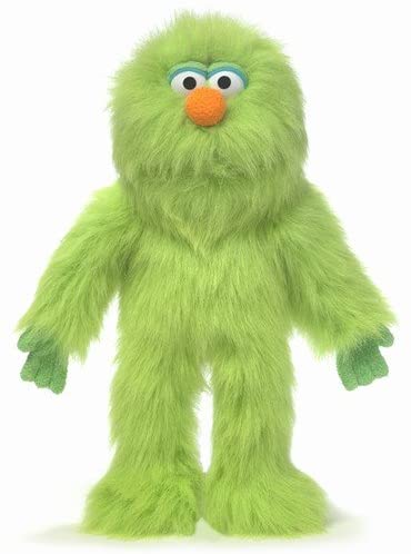 Small Green Monster Puppet by Silly Puppets
