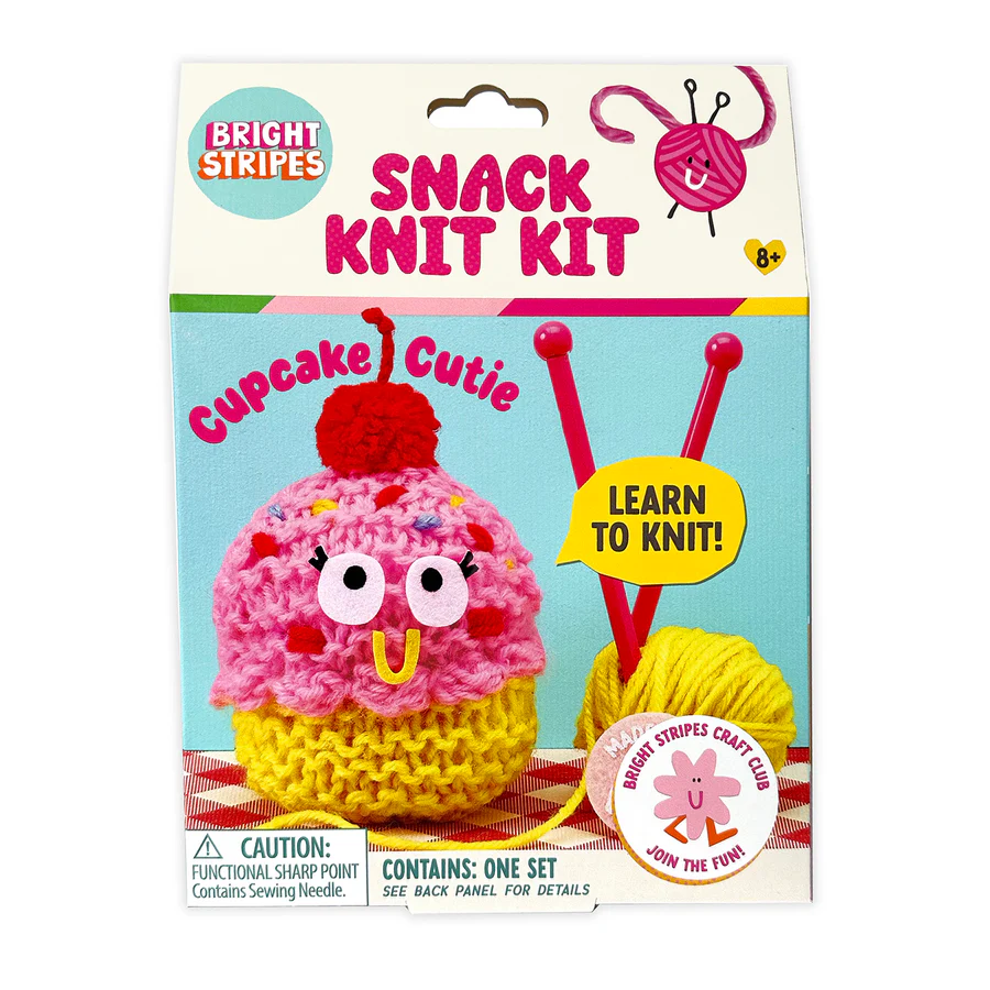 Snack Knit Kit- Cupcake Cutie-by-Bright Stripes