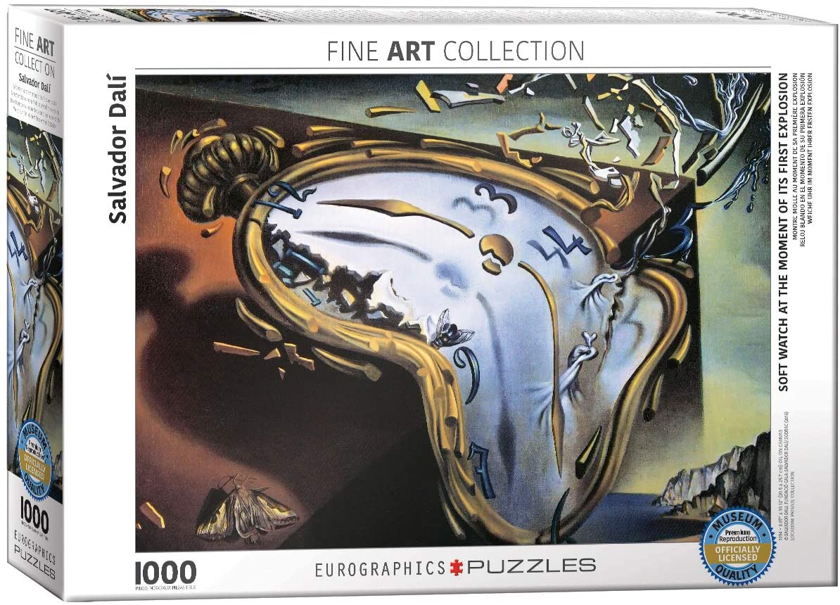 Soft Watch At Moment Of First Explosion by Salvador Dali 1000pc Puzzle by Eurographics