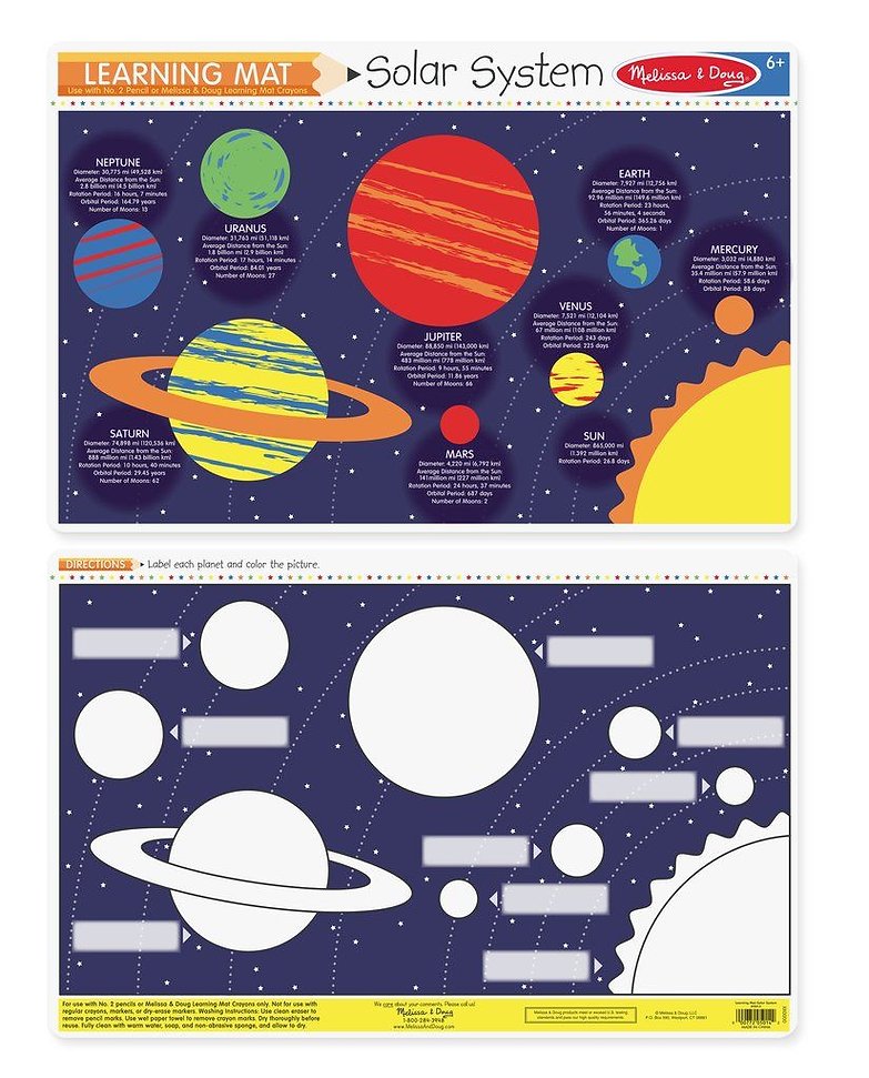 Solar System Learning Mat by Melissa Doug 1