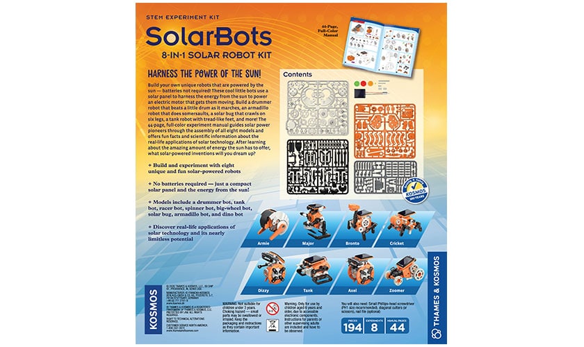 SolarBots 8 in 1 Solar Robot Kit by Thames Kosmos 1