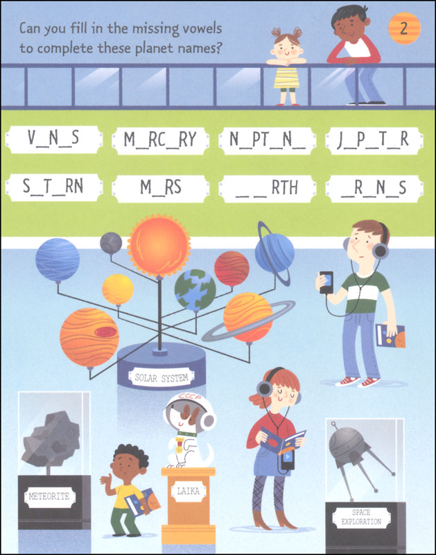 Space Puzzles Pad by Usborne 2