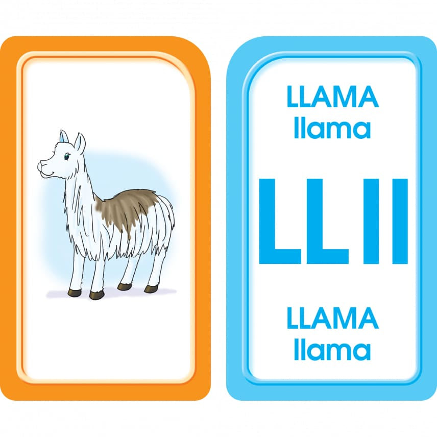 Spanish English Alphabet Flash Cards by School Zone 2