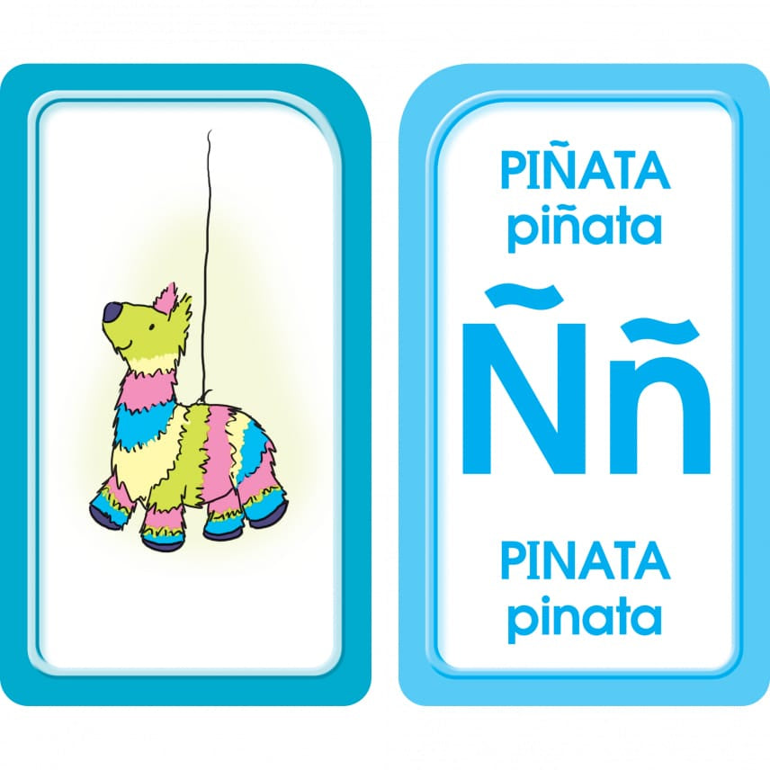 Spanish English Alphabet Flash Cards by School Zone 3