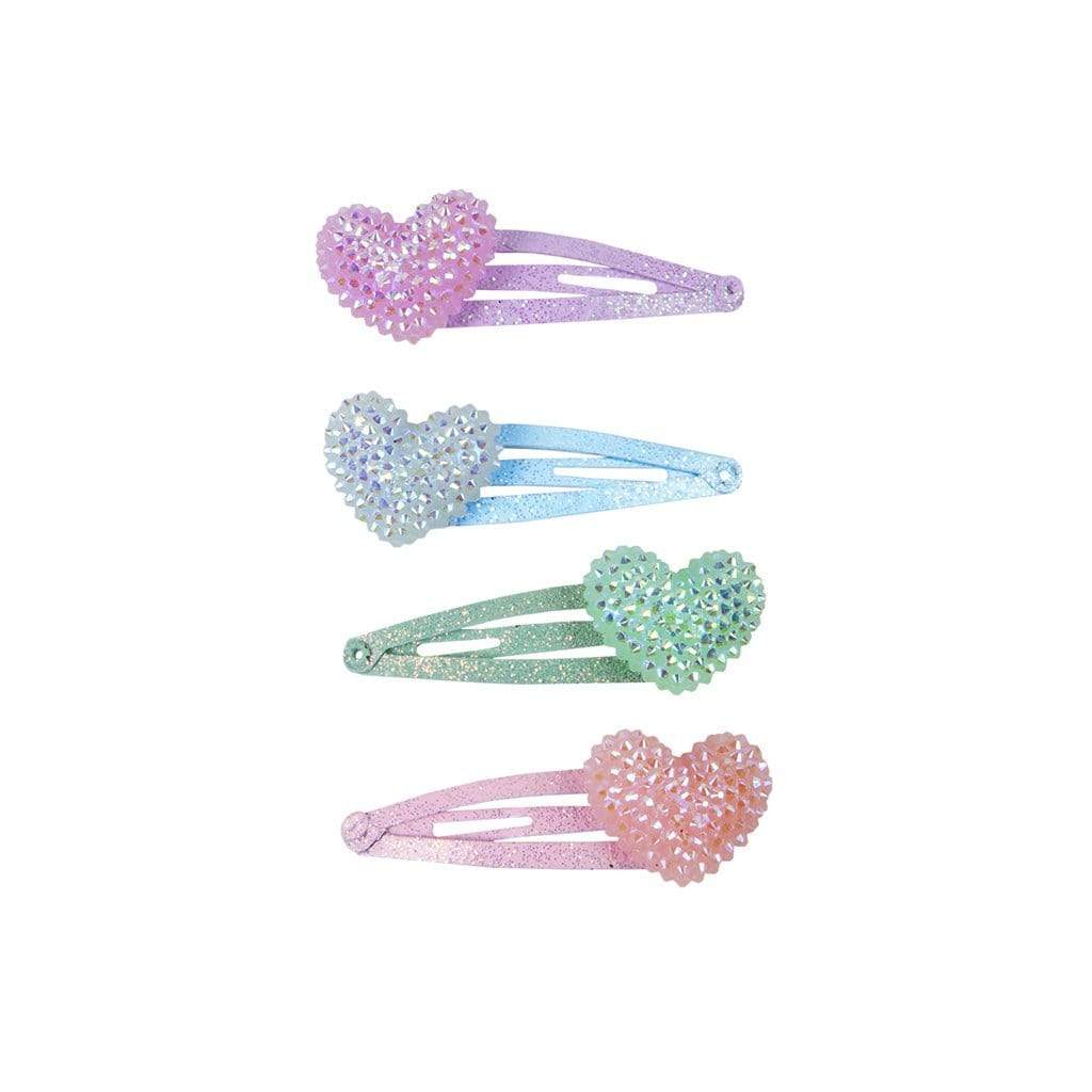 Sparkle Heart Bobble Hair Clips by Great Pretenders
