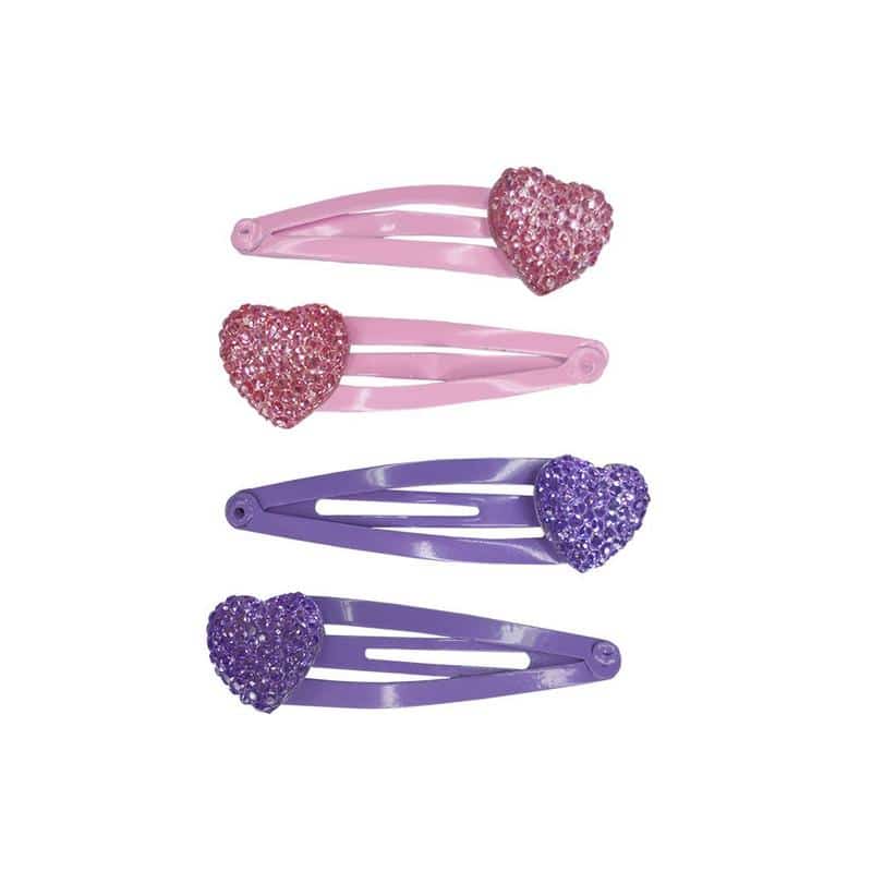 Sparkly My Heart Hairclips by Great Pretenders