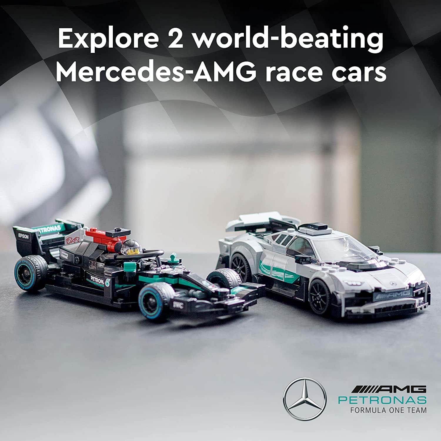Speed Champions Mercedes AMG F1 W12 E Performance Mercedes AMG Project One by Lego 1