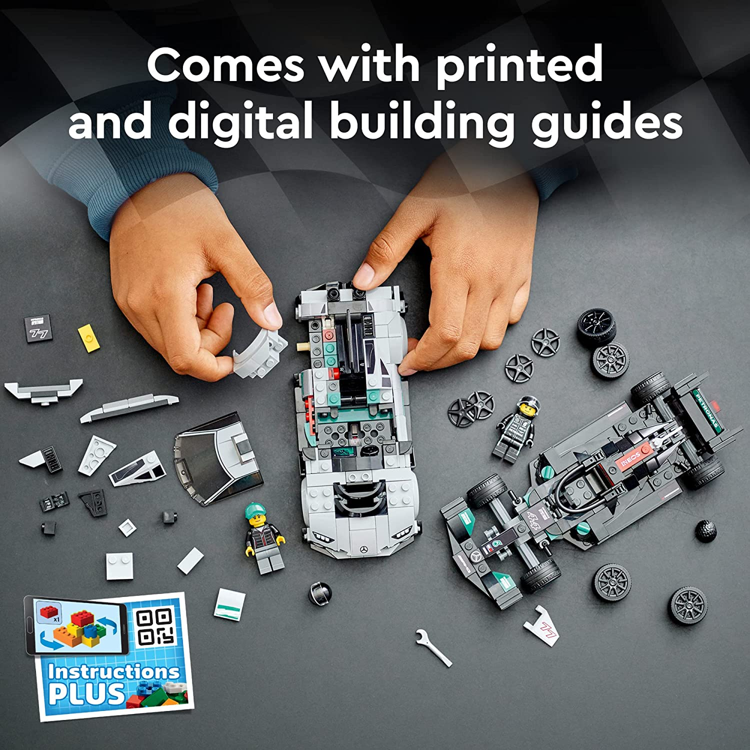 Speed Champions Mercedes AMG F1 W12 E Performance Mercedes AMG Project One by Lego 3