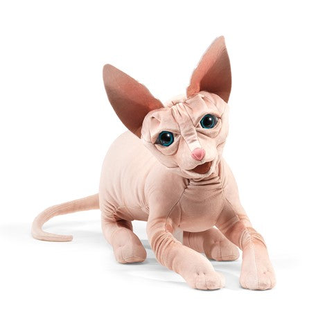 Sphynx Cat Puppet-by-Folkmanis