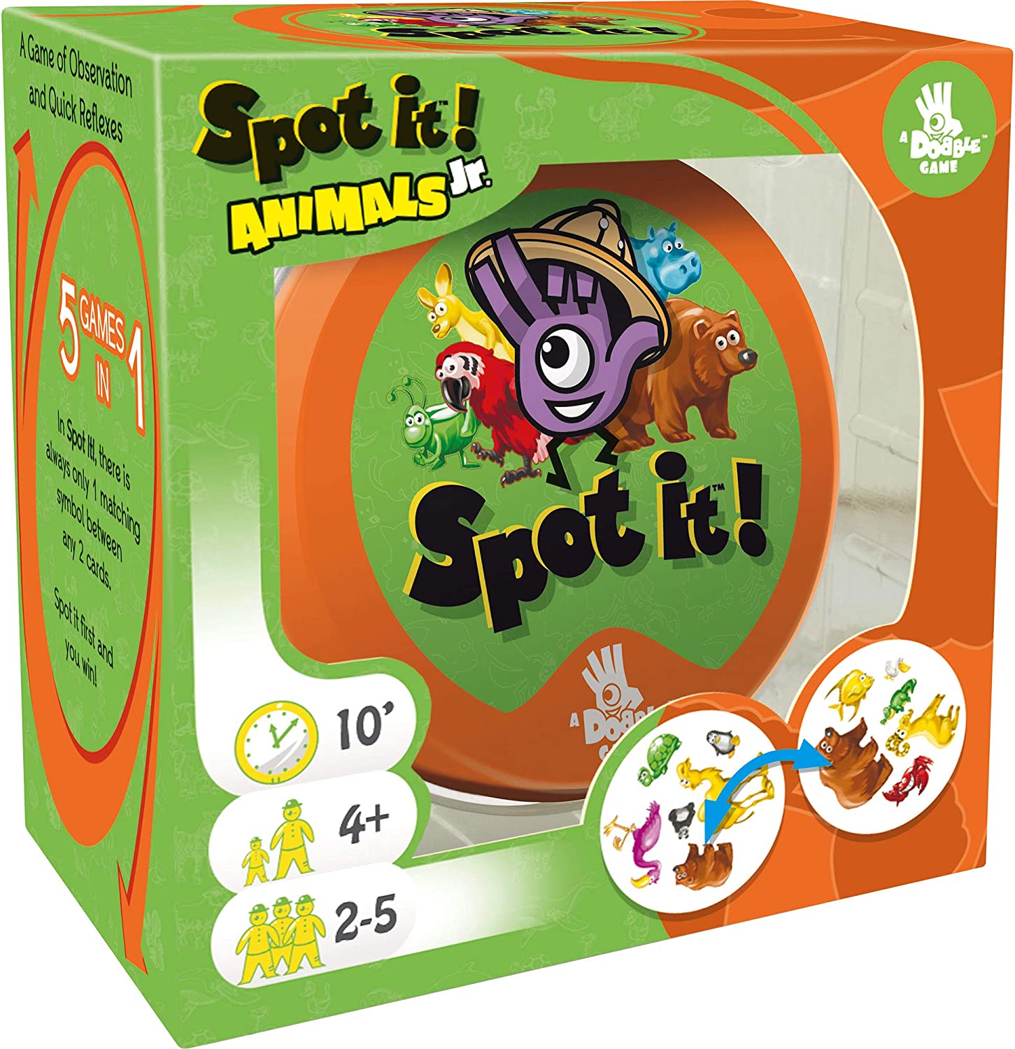 Spot It Junior Animals Boxed by Zygomatic