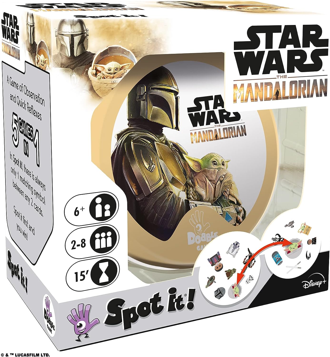 Spot It! The Mandalorian Card Game-by-Zygomatic