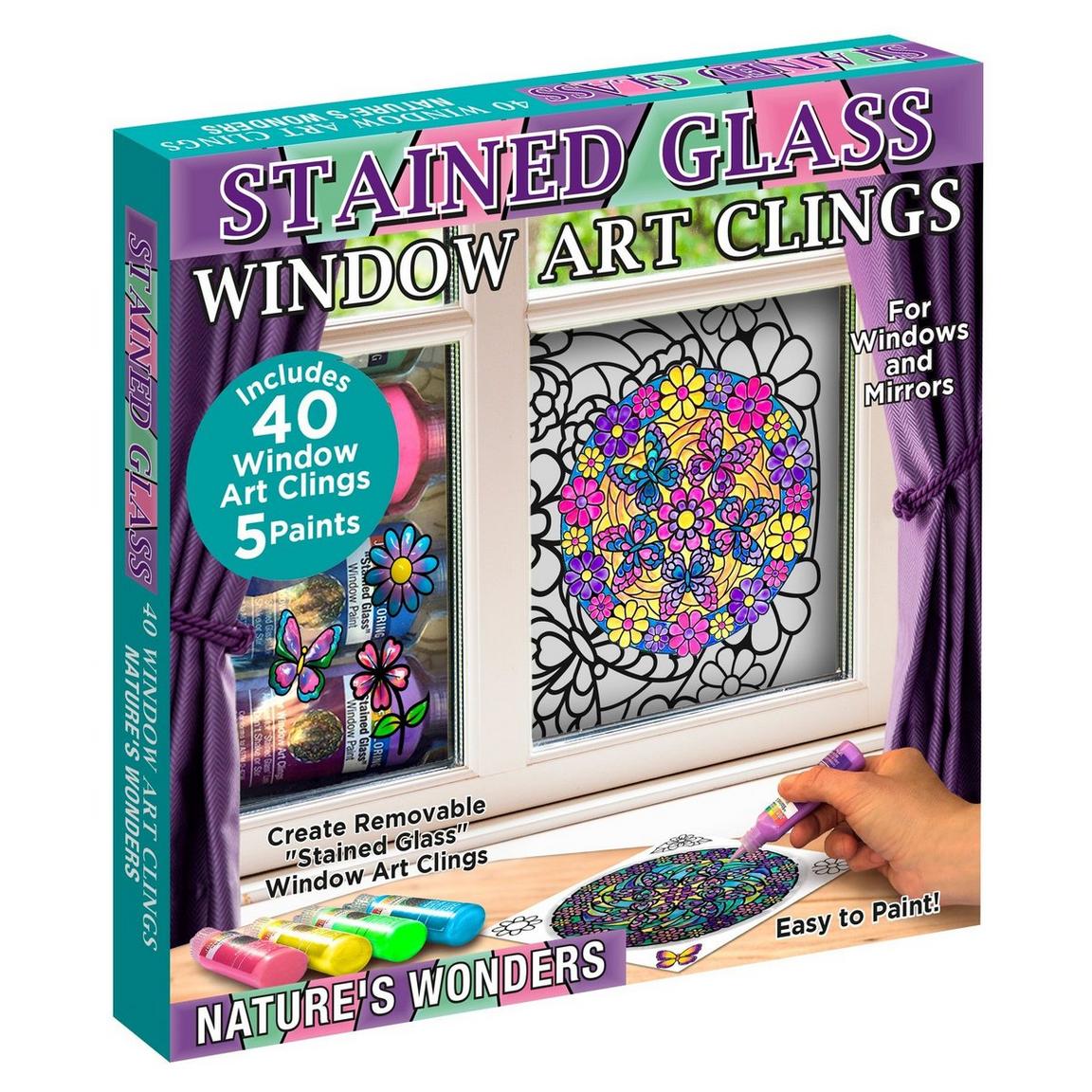 Stained Glass Natures Wonders Window Clings by Zorbitz