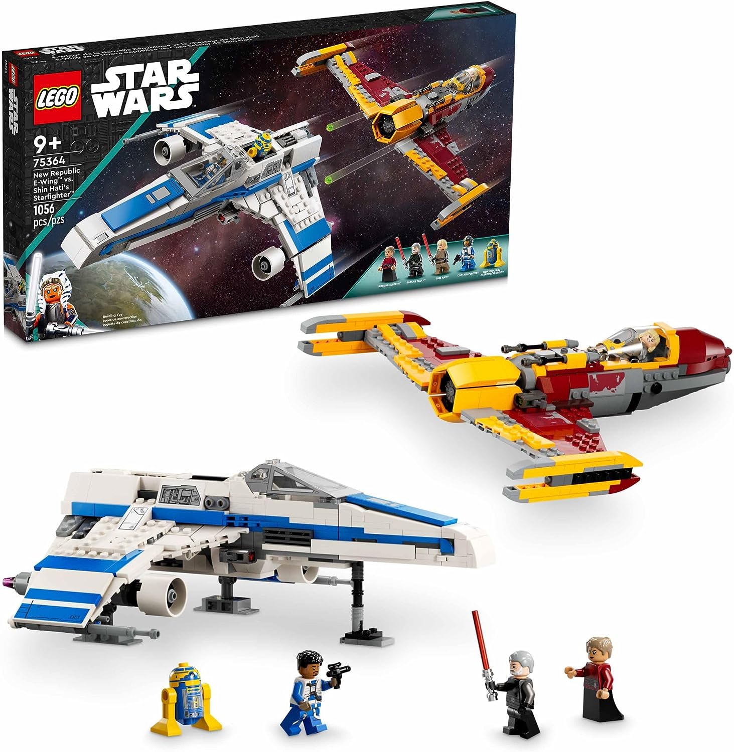 Star Wars: Ahsoka New Republic E-Wing vs. Shin Hati’s Starfighter-by-Lego