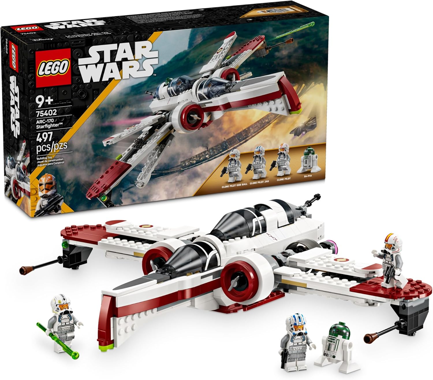 Star Wars: Revenge of The Sith ARC-170 Starfighter-by-Lego